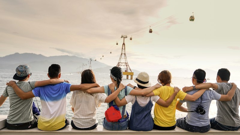Diverse group of adoptive families